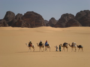 Auf dem Kamelrücken durch das Tassili N'Ajjer